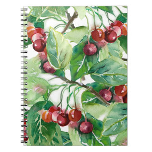 Cherry Seamless Pattern Notizblock
