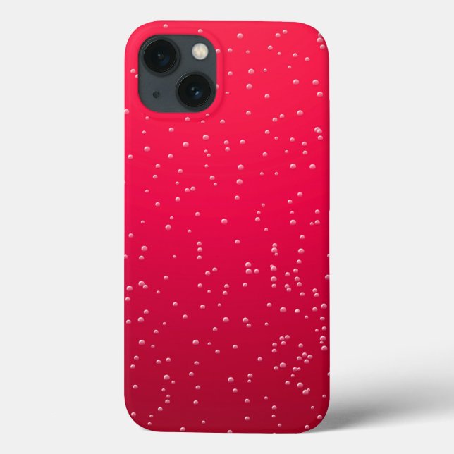 Cherry Soda mit winzigen Bläschen Hintergrundkunst Case-Mate iPhone Hülle (Rückseite)