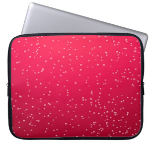 Cherry Soda mit winzigen Bläschen Hintergrundkunst Laptopschutzhülle