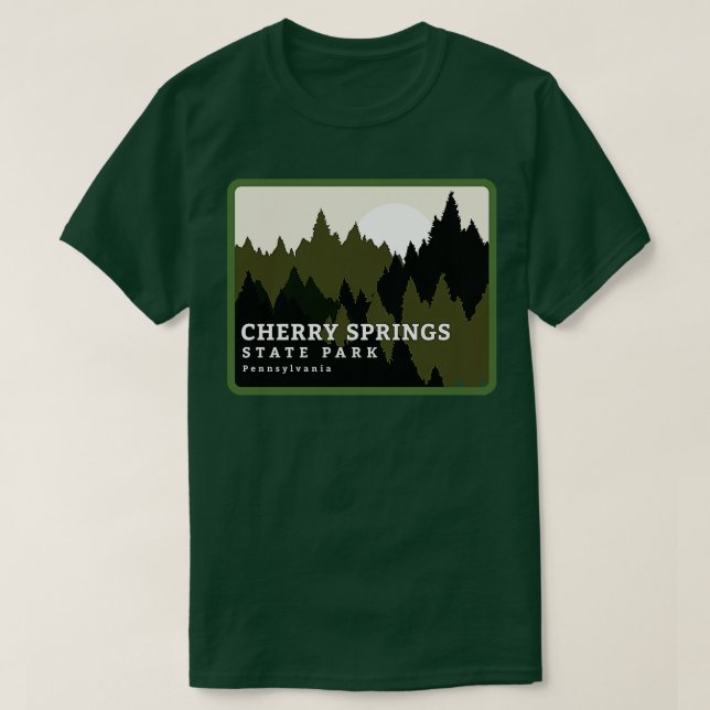 Cherry Springs Staat Park Pennsylvania Forest Sunr T-Shirt (Design vorne)