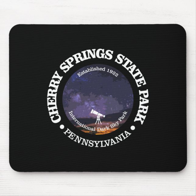 Cherry Springs State Park Shirt Funny Hiking 1922  Mousepad (Vorne)