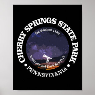 Cherry Springs State Park T-Shirt Lustig Wandern 1 Poster