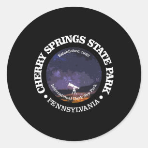 Cherry Springs State Park T-Shirt Lustiges Wandern Runder Aufkleber