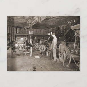Cherry St. Garage zirka 1925 Postkarte