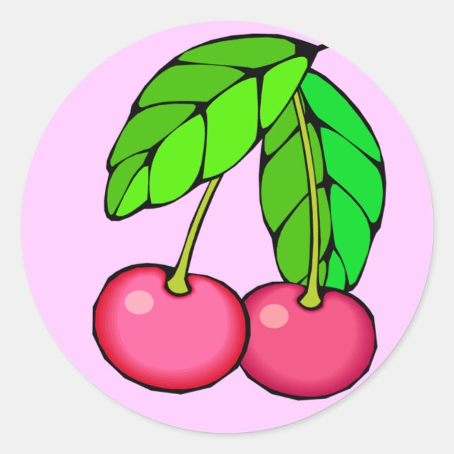 Cherry Sticker (PINK) (Vorderseite)