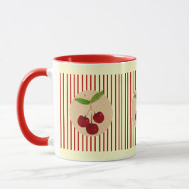 Cherry Stripe Tasse