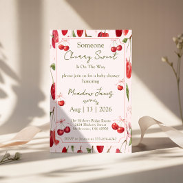 Cherry Sweet - Baby Shower Invitation Einladung