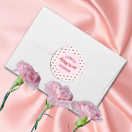 Cherry Sweet Birthday Runder Aufkleber