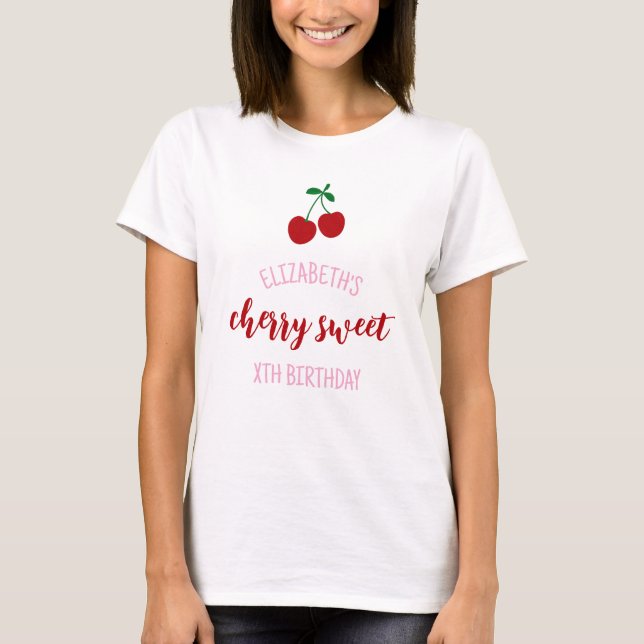Cherry Sweet Birthday T-Shirt (Vorderseite)