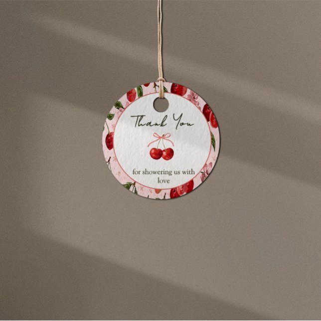 Cherry Sweet Favor Tag Geschenkanhänger (Von Creator hochgeladen)