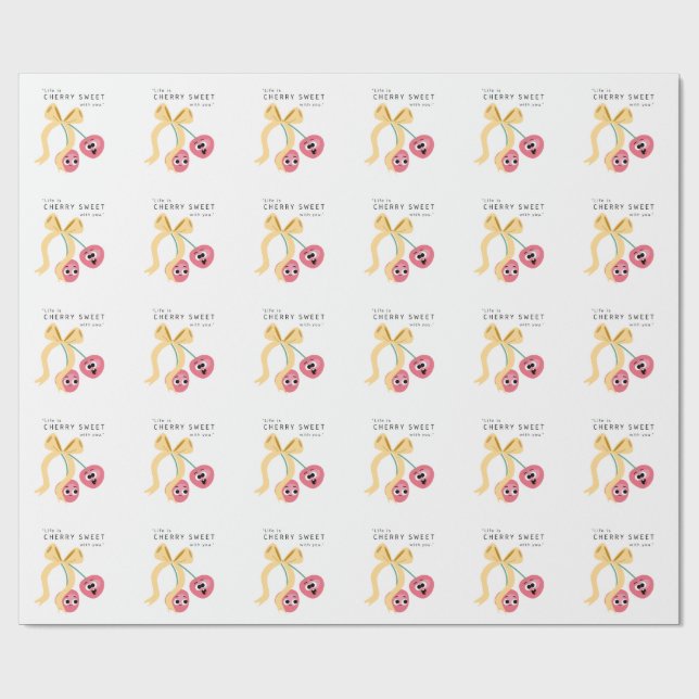 CHERRY SWEET GESCHENKPAPIER (Flach)