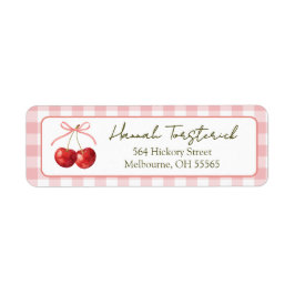 Cherry Sweet return address label