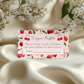 Cherry Sweet - Windel-Raffelkarte Begleitkarte