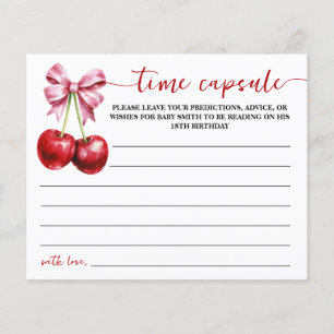 Cherry Time Kapsel Babyduschkarte Flyer