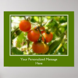 Cherry Tomaten auf dem Weinberg Personalisiert Poster