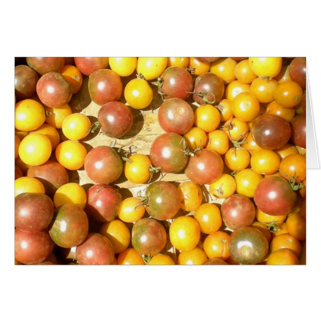 Cherry Tomato Blank Card (Vorderseite (Horizontal))