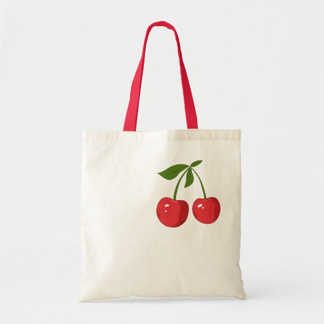 Cherry Tote Bag Tragetasche (Vorne)