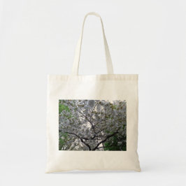 Cherry Tree Blume Floral Botanische Leinwand Tragetasche