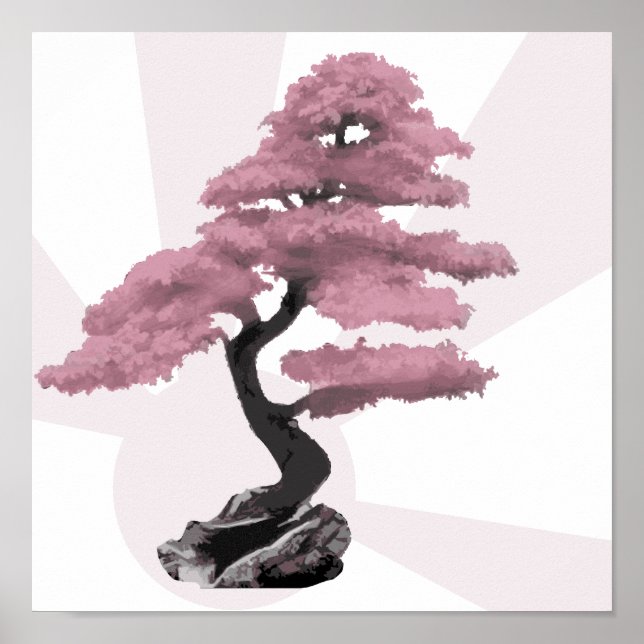 Cherry Tree Bonsai Poster (Vorne)
