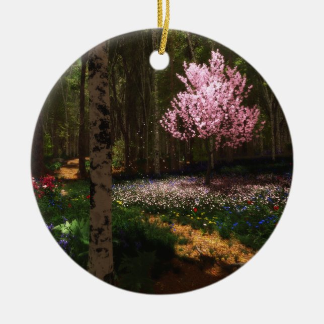 Cherry Tree Concerto Keramik Ornament (Vorne)