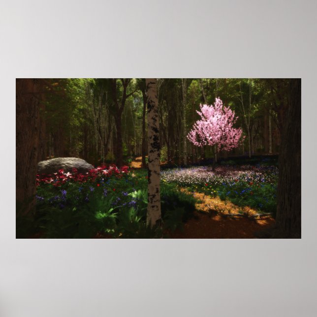 Cherry Tree Concerto Print Poster (Vorne)