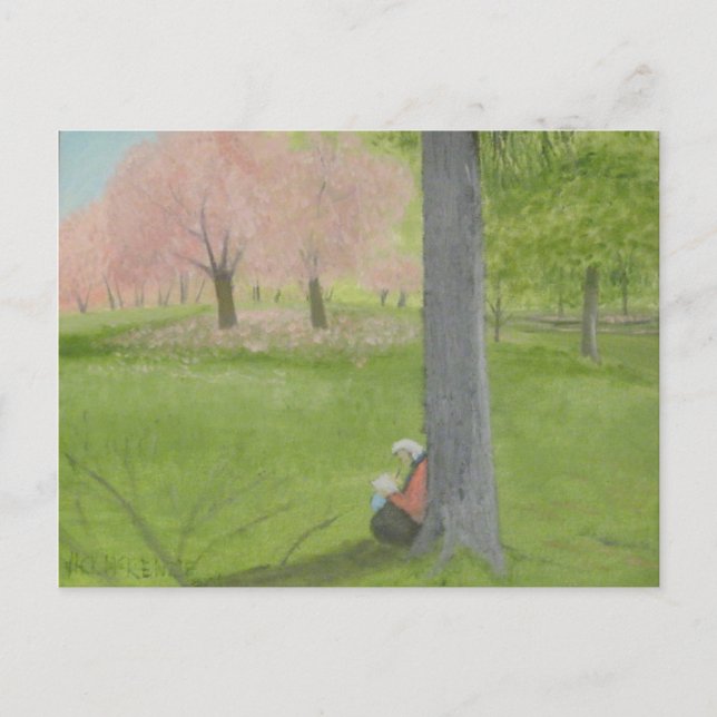 Cherry Tree Sketcher - Zentralpark Postkarte (Vorderseite)
