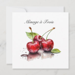 Cherry Trio in Wasserfarbe, nach Maß