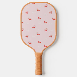 Cherry und Bow Light Pink Pickleball Paddle