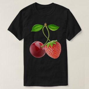 Cherry und Erdbeere zusammen T-Shirt