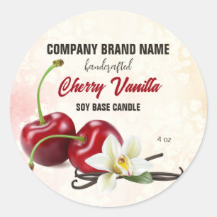 Cherry Vanilla Runder Aufkleber