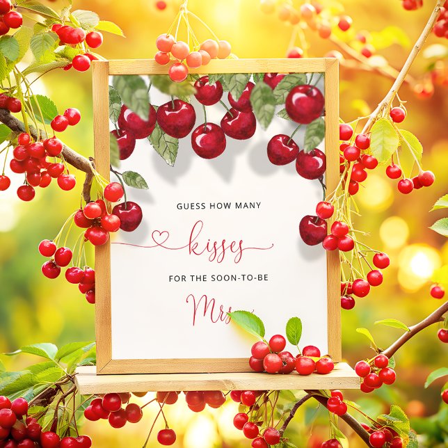 Cherry Wie viele Kisses Brautparty Poster (Von Creator hochgeladen)