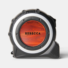 Cherry wood texture custom monogram. maßband