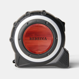 Cherry wood texture two custom monogram. maßband