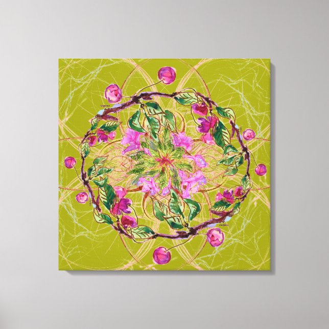 Cherry Wreath Leinwanddruck (Vorderseite)