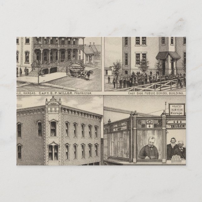 Cherryvale, Kansas Postkarte (Vorderseite)