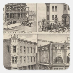 Cherryvale, Kansas Quadratischer Aufkleber