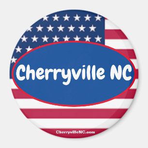 Cherryville NC Patriotischer Magnet