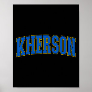 Cherson Ukraine Liebhaber Patriotisch Stolzer Ukra Poster