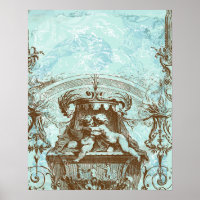 Cherub Angel Banner für die französische Architekt