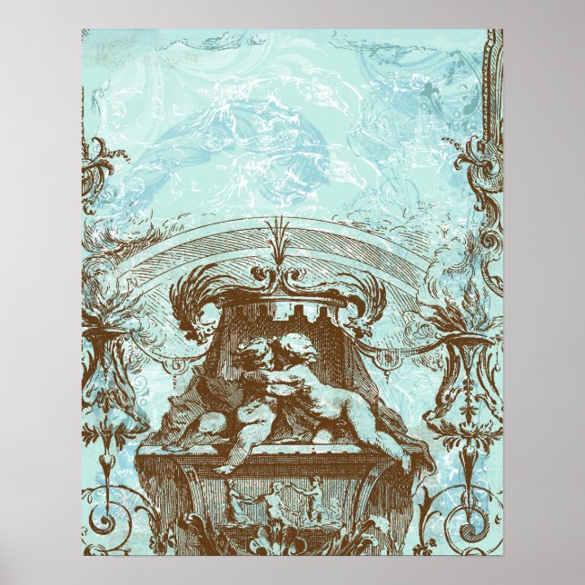 Cherub Angel Banner für die französische Architekt Poster (Vorne)