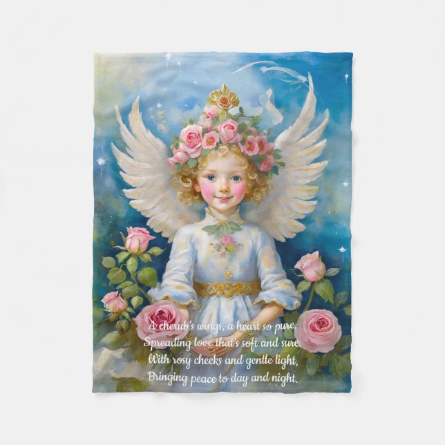 Cherub Angel Blanket Fleecedecke (Vorderseite)