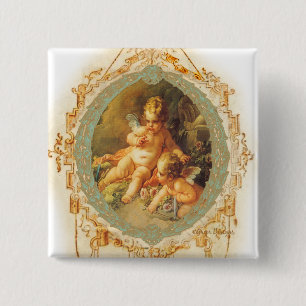Cherub Angel Vintages französisches Design Button