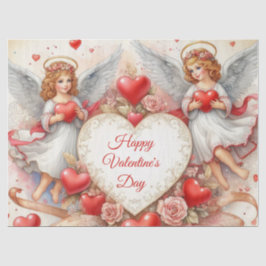 Cherub Angels Valentines Day  Seidenpapier