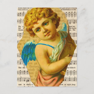 Cherub Collage im Gange Postkarte