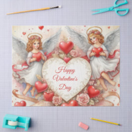 Cherub Engel Valentinstag Seidenpapier