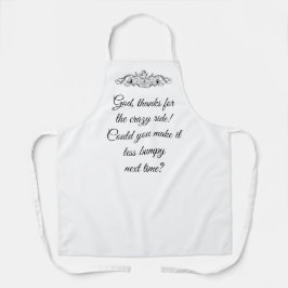 Cherub Gott, danke für die verrückte Fahrt! Schürze