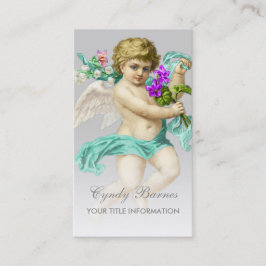 Cherub mit Aqua Sash auf jeder Color Business Card Visitenkarte