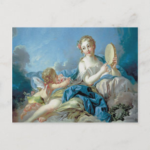Cherub mit Blume Postkarte