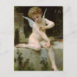 Cherub Mit Einem Schmetterling Postkarte