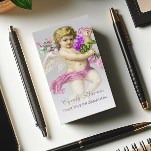Cherub mit rosafarbenem Sash auf jeder Color Busin Visitenkarte